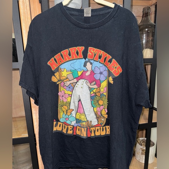 Harry Styles 2021 Love On Tour tee tshirt merch concert flowers floral colorful - Picture 1 of 7
